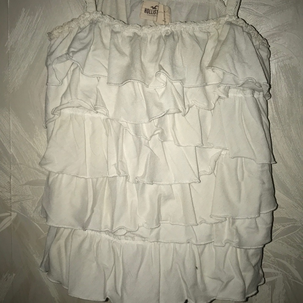 ‘Hollister’ Ruffle Crop Tank S
